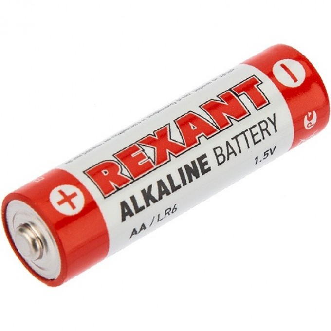 Алкалиновая батарейка REXANT AA/LR6 1,5 V (4 шт./блистер) 30-1027